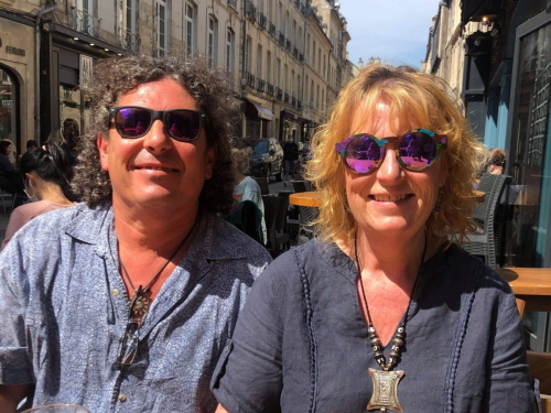 at Adele's, host family in Normandy, France